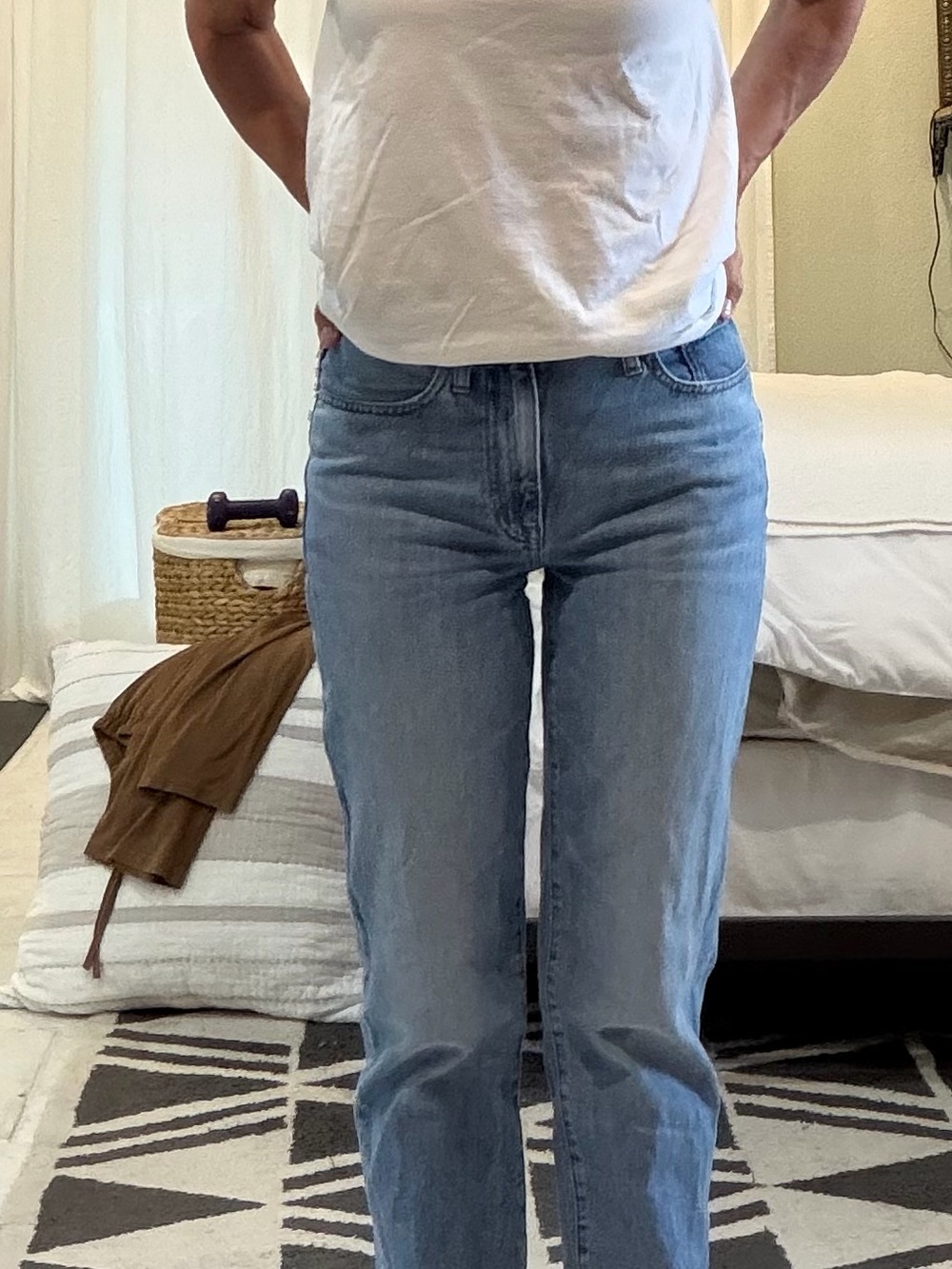 Madewell Light Blue Straight-Leg Jeans - Women